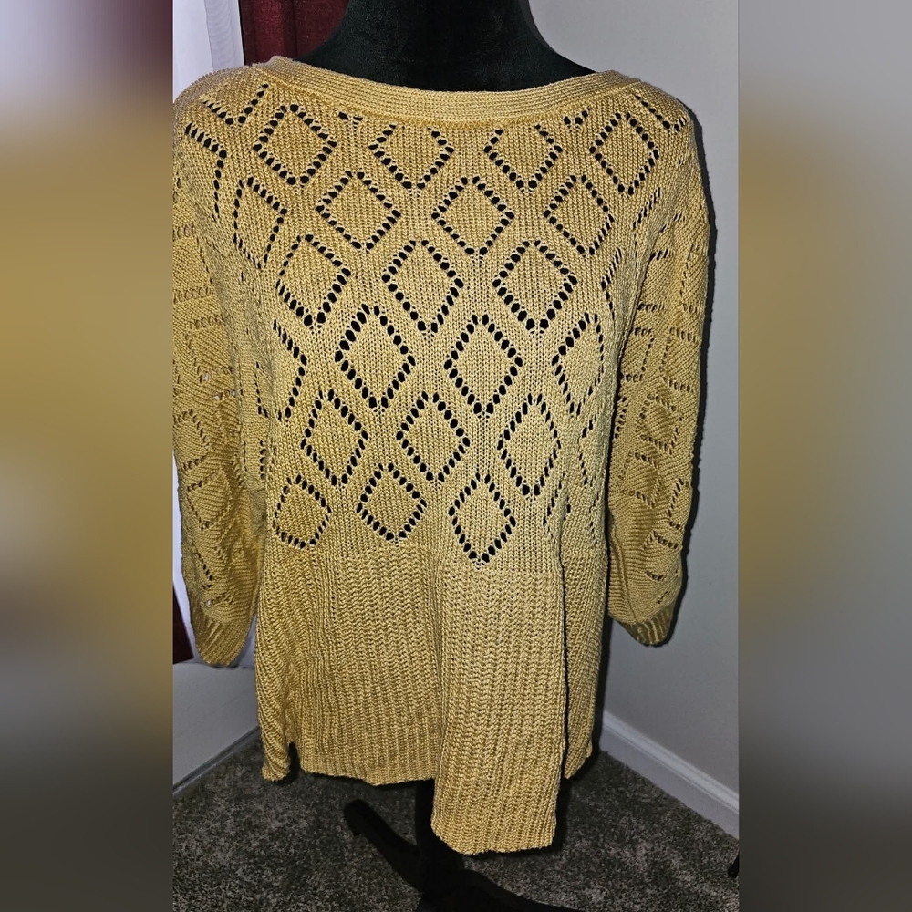Womens Marled XL Sweater Top